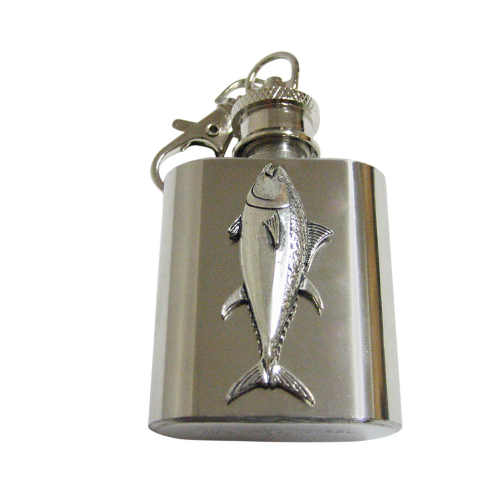 Tuna Fish Keychain Flask